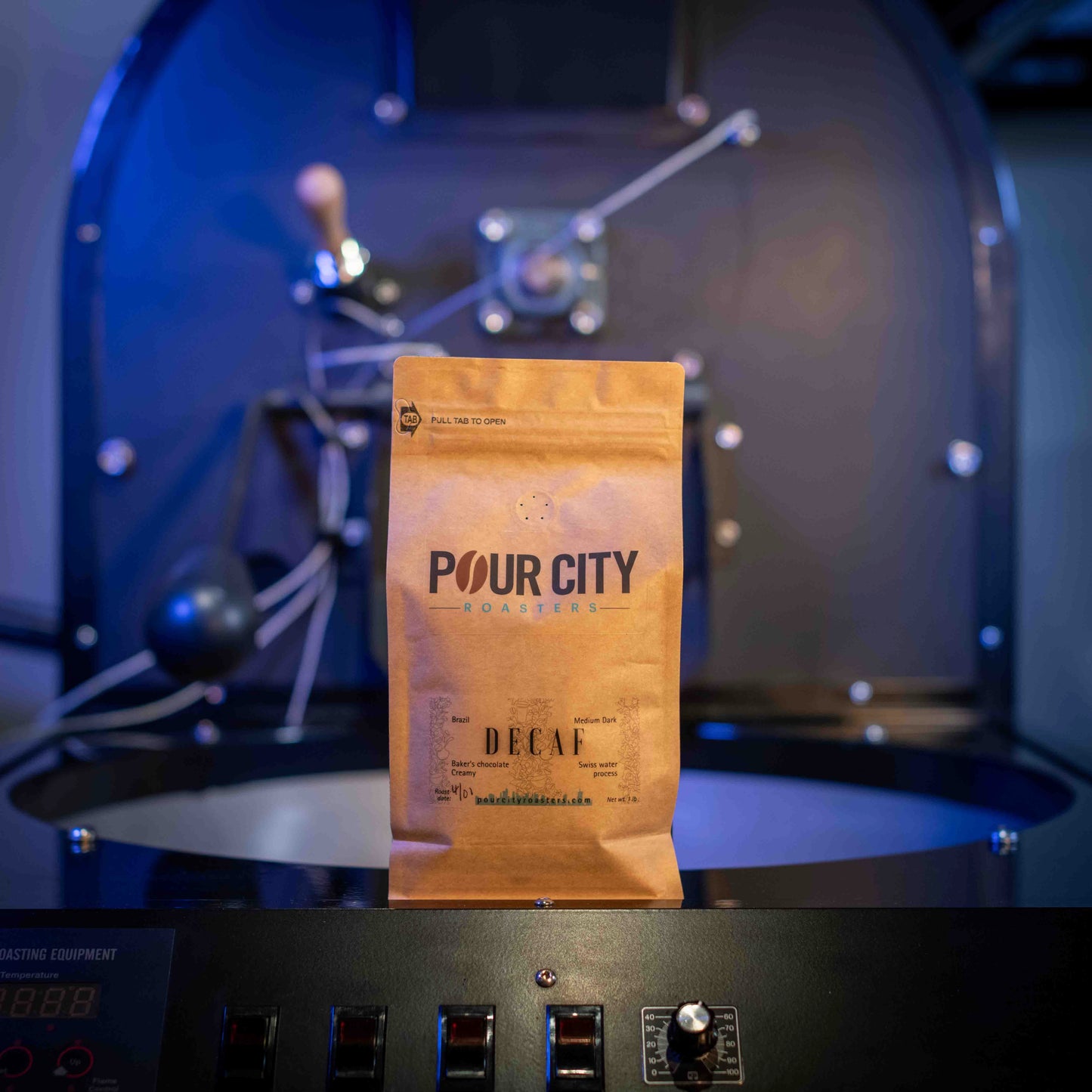 Decaf Whole Roasted Coffee Beans- Medium Dark, Pour City Roasters Franklin Lakes, NJ, decaf coffee, whole bean coffee